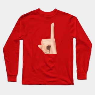 Shh Gesture(Look up) Long Sleeve T-Shirt